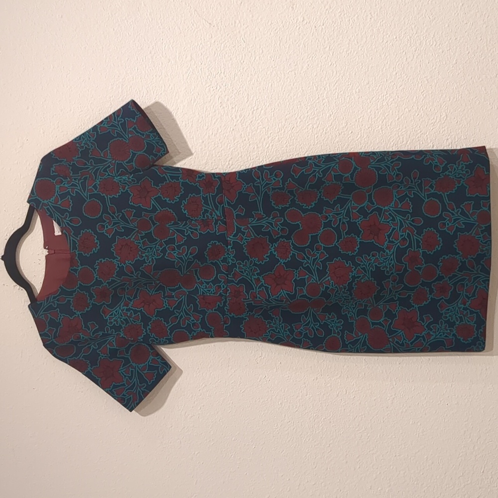 J. CREW Floral Pencil Shift Dress Size 0